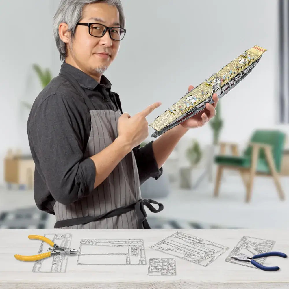 Akagi Aircraft Carrier 3D Metal Puzzle