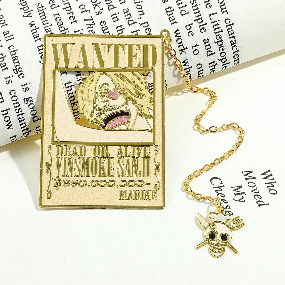 Sanji Wanted Anime Bookmark