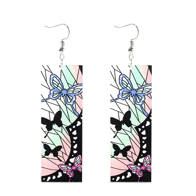 Shinobu Kocho Hanafuda Earrings