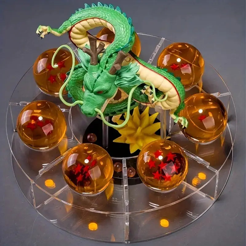 Shenrong Dragon Crystal Balls Figure