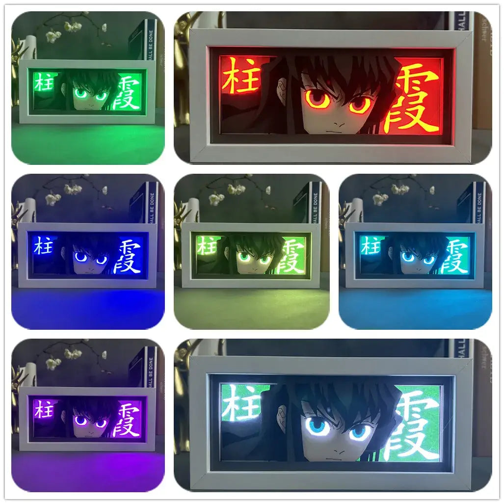 Misty Moonlight Swordsman Anime Light Box