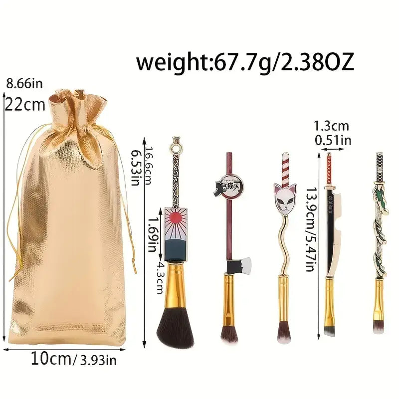 Kimetsu Makeup Brush Set