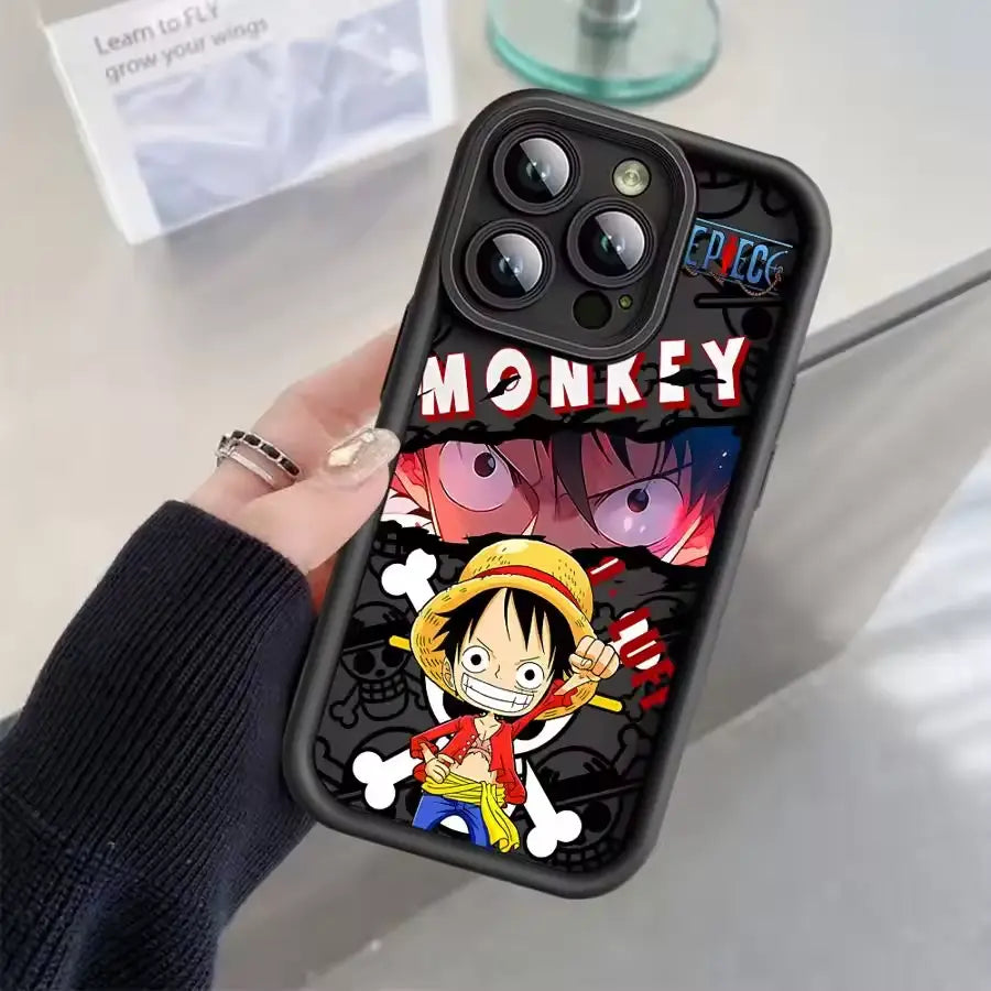 Cute Luffy Big Head iPhone Anime Phone Case JAPAN BOX Cute Luffy Big Head iPhone Anime Phone Case JAPAN BOX