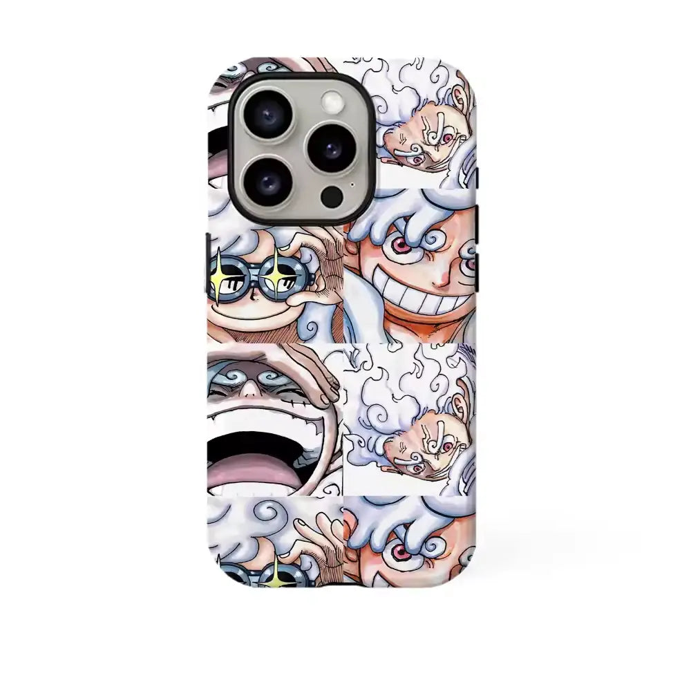gear 5 luffy iphone case Gear 5 Luffy Faces iPhone Anime Phone Case – 🈹 JAPAN BOX