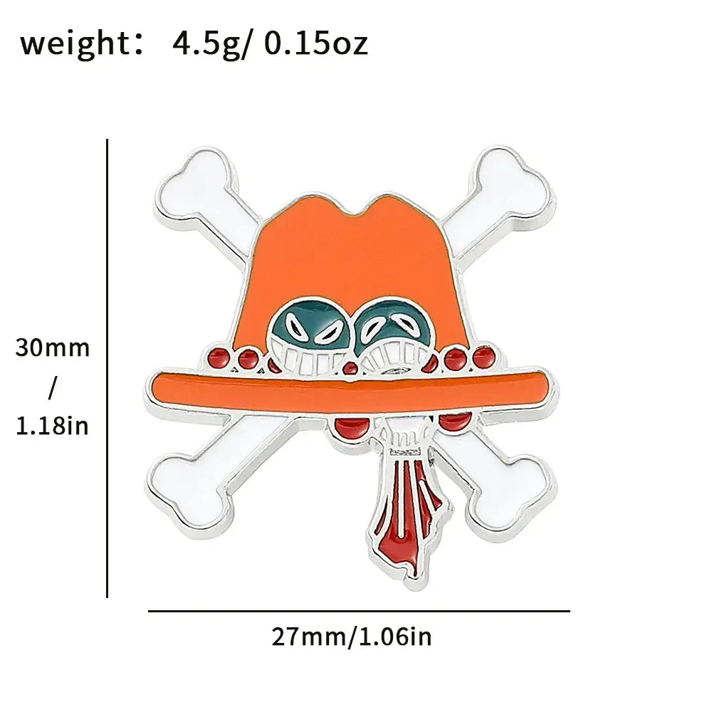 Ace Hat Anime Pin