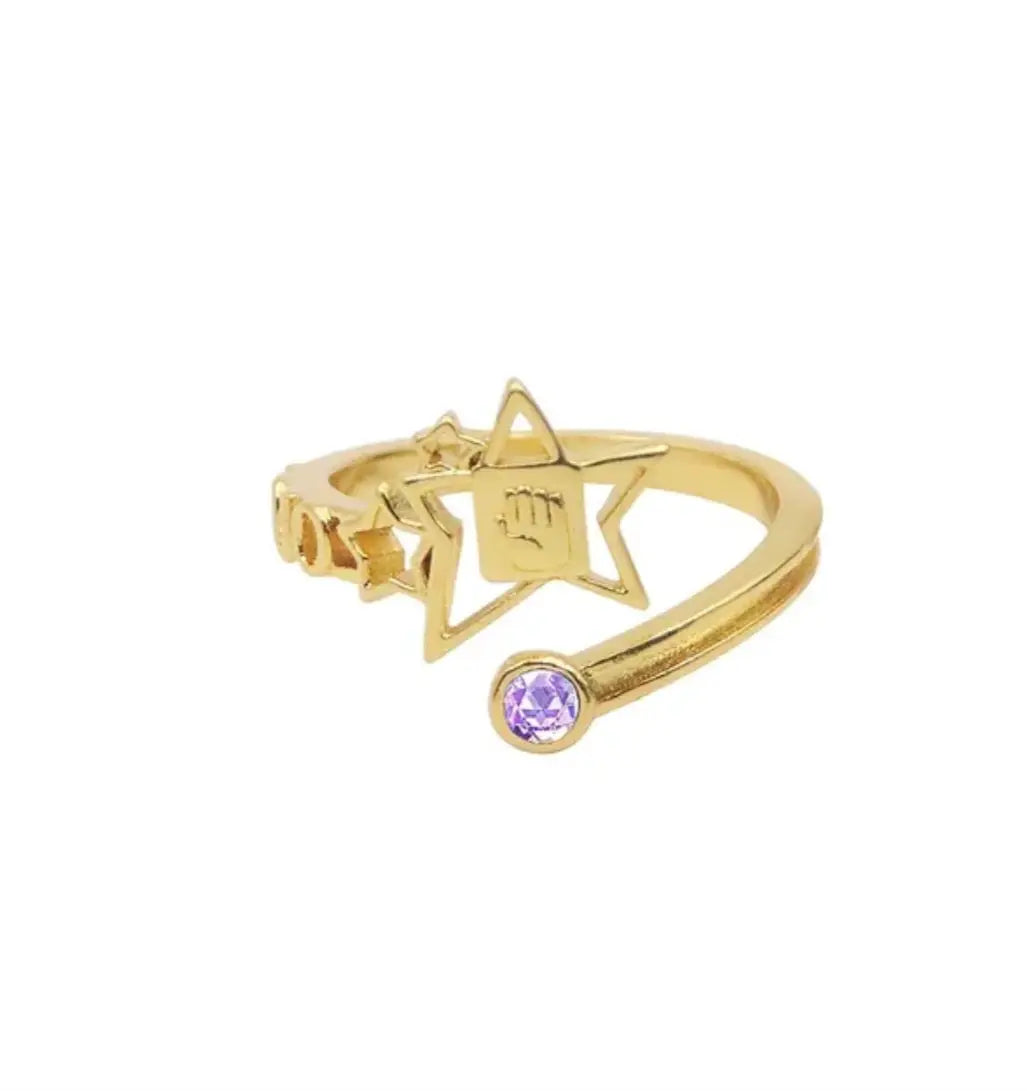 Kujo Jotaro Gold Star Ring