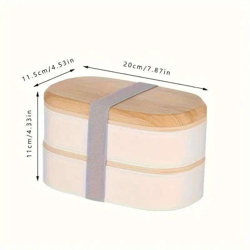 Modern Black 2T Bento Box