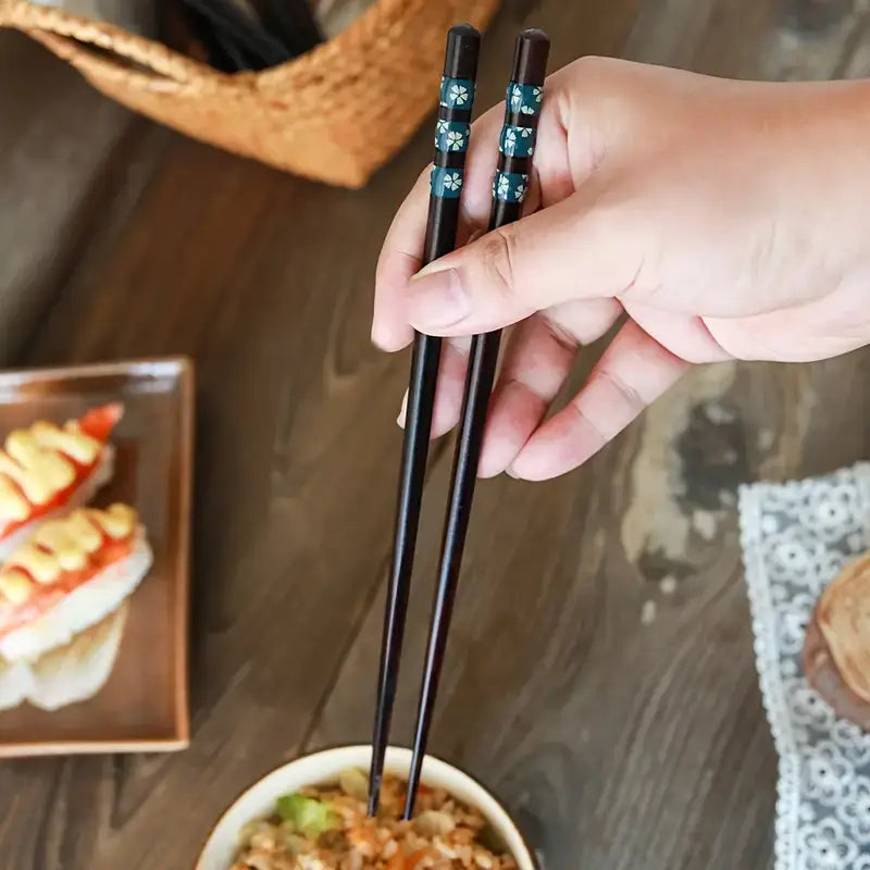 Zen Blue Sakura Chopsticks Set