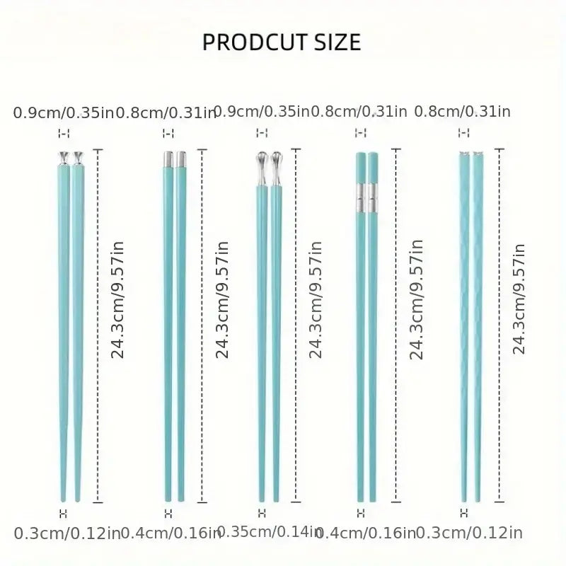 Turquoise Blue Chopsticks Set
