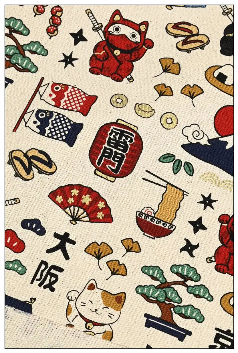 Japan Culture Beige Furoshiki