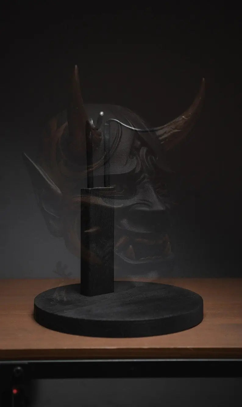 Gradient Gray Hannya Decor Mask