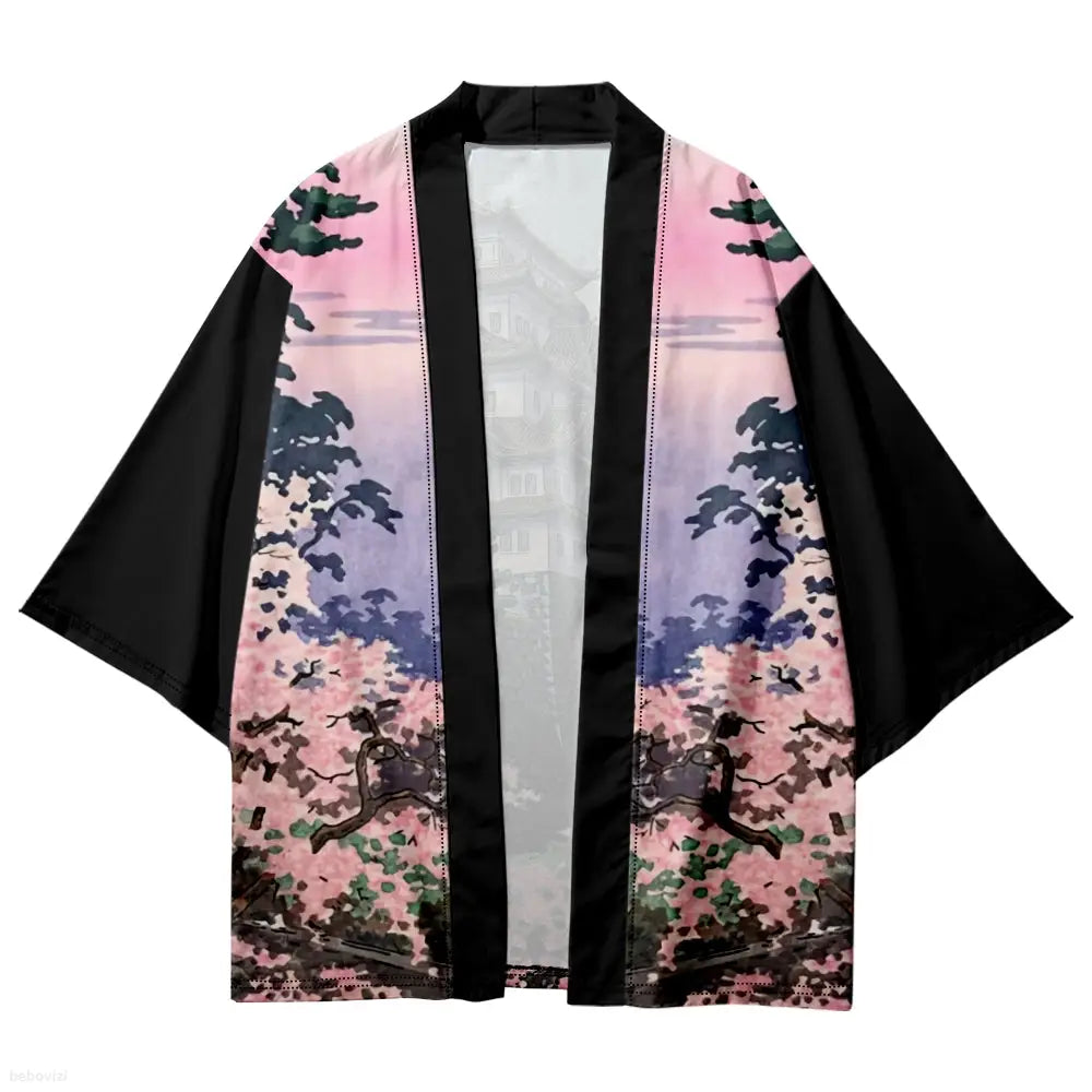 Japanese Castle Landscape Haori