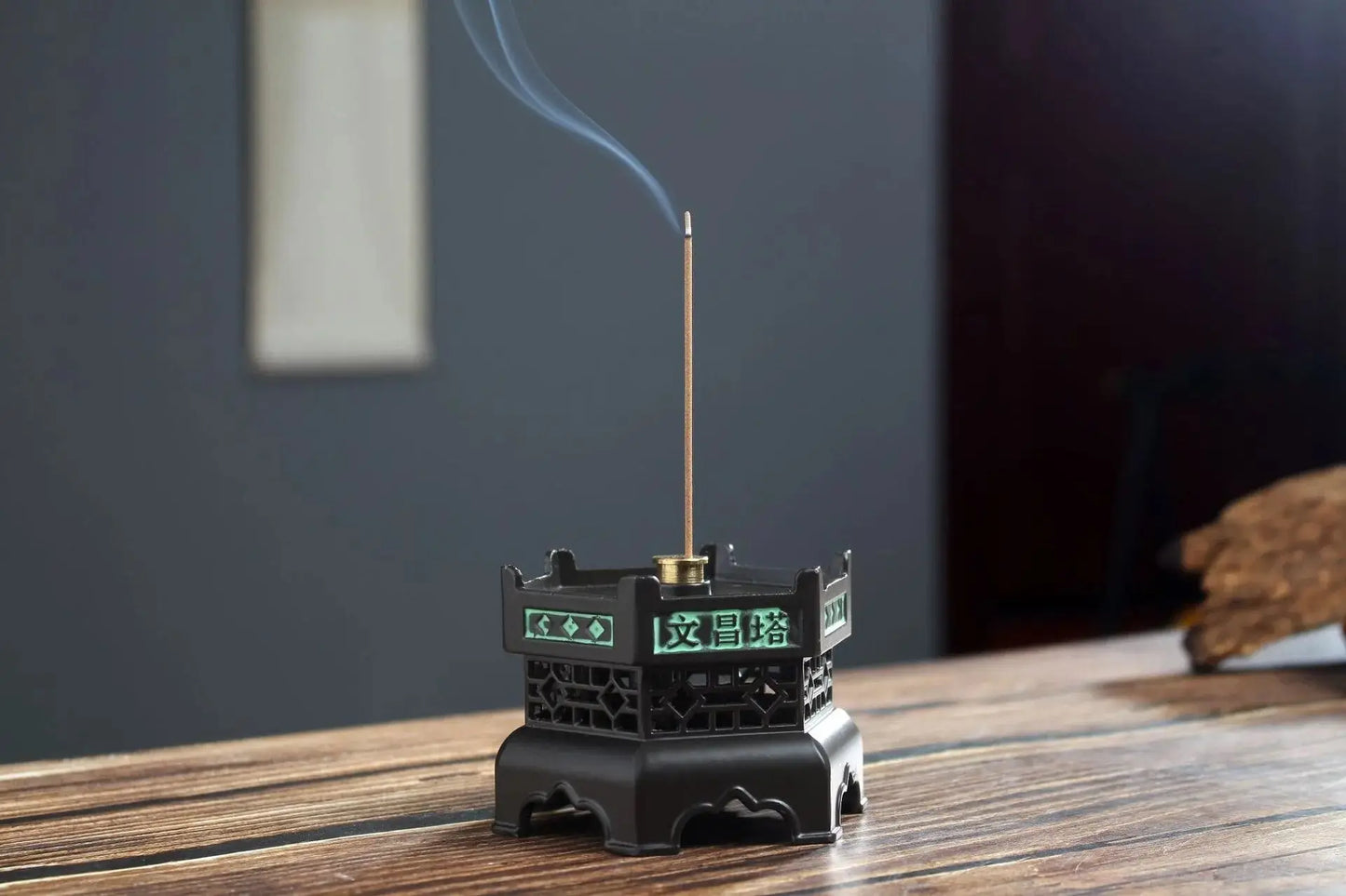 Black Pagoda Tower Incense Burner