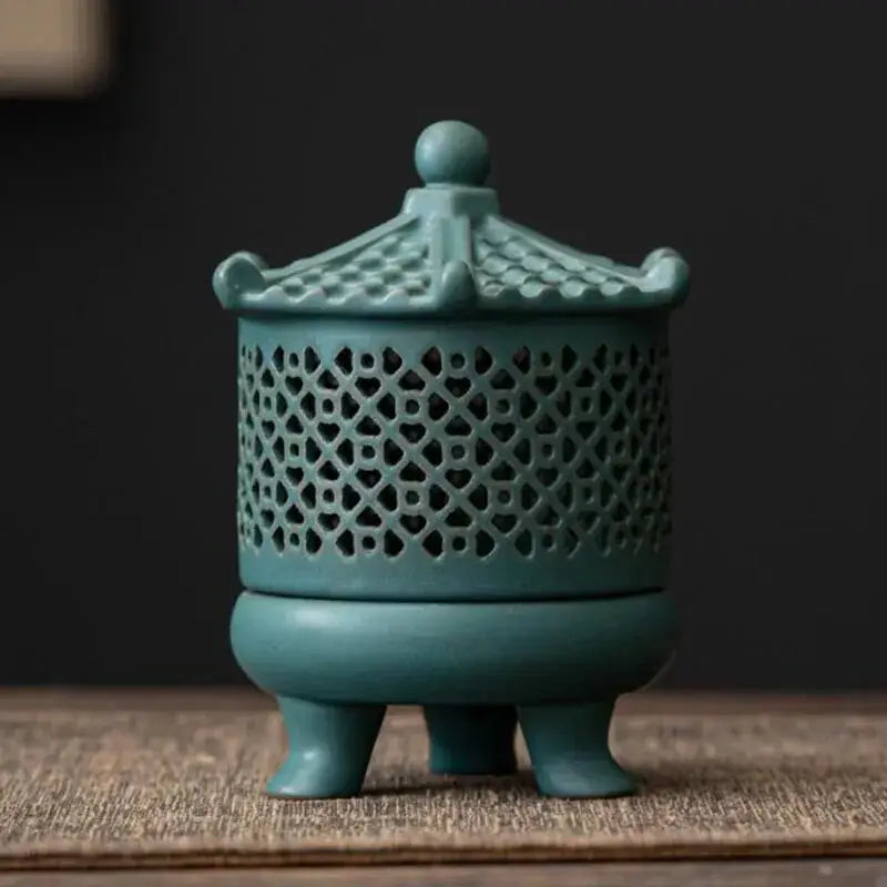 Blue Pagoda Cabin Incense Burner