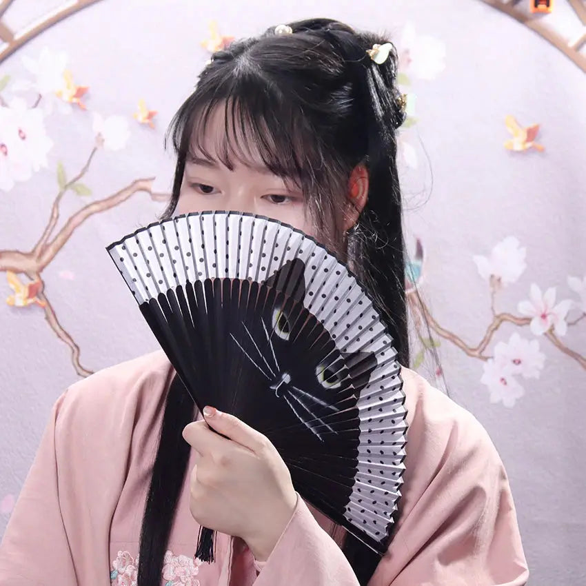 Grumpy Kitty Hand Fan