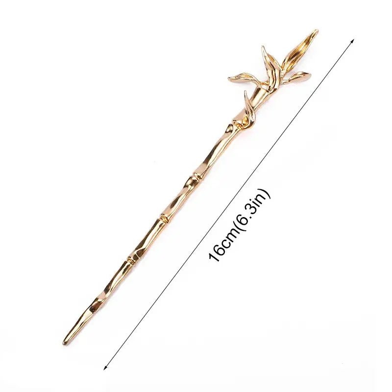 Silver Bamboo Hair Pin
