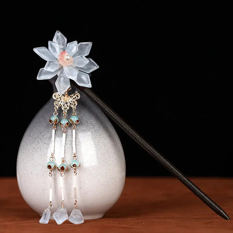 Crystal Flower Hair Pin