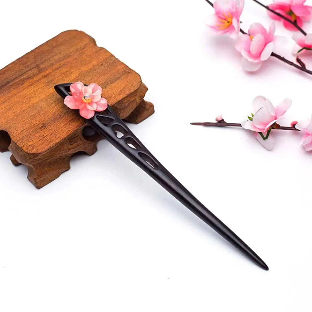 Pink Flower Hair Pin