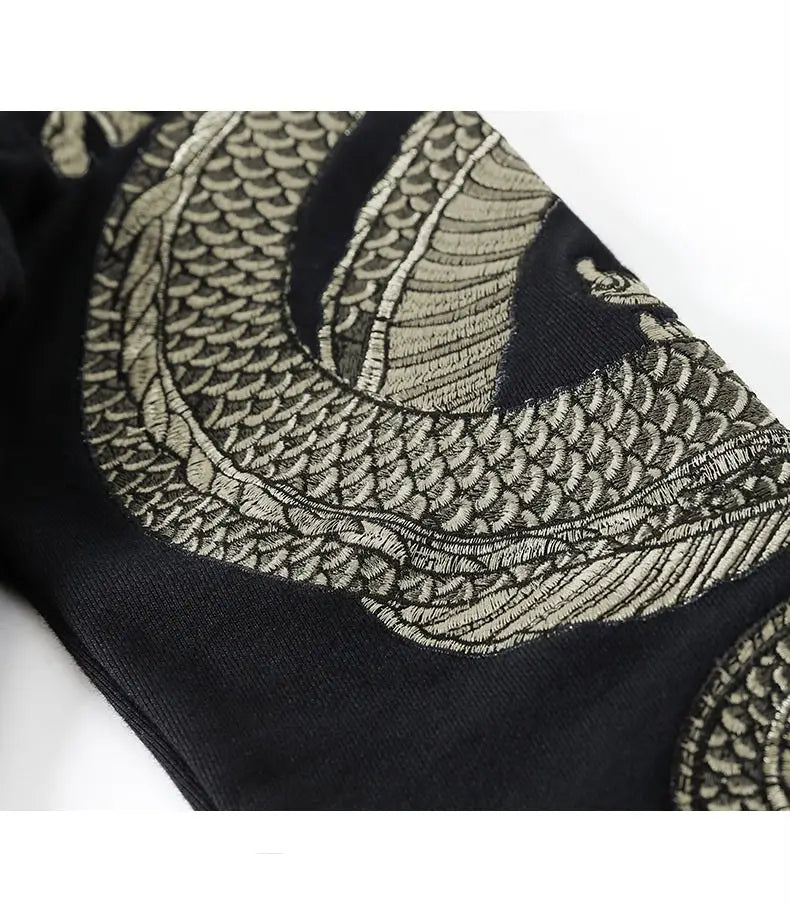 Japanese Dragon Sleeve Hoodie