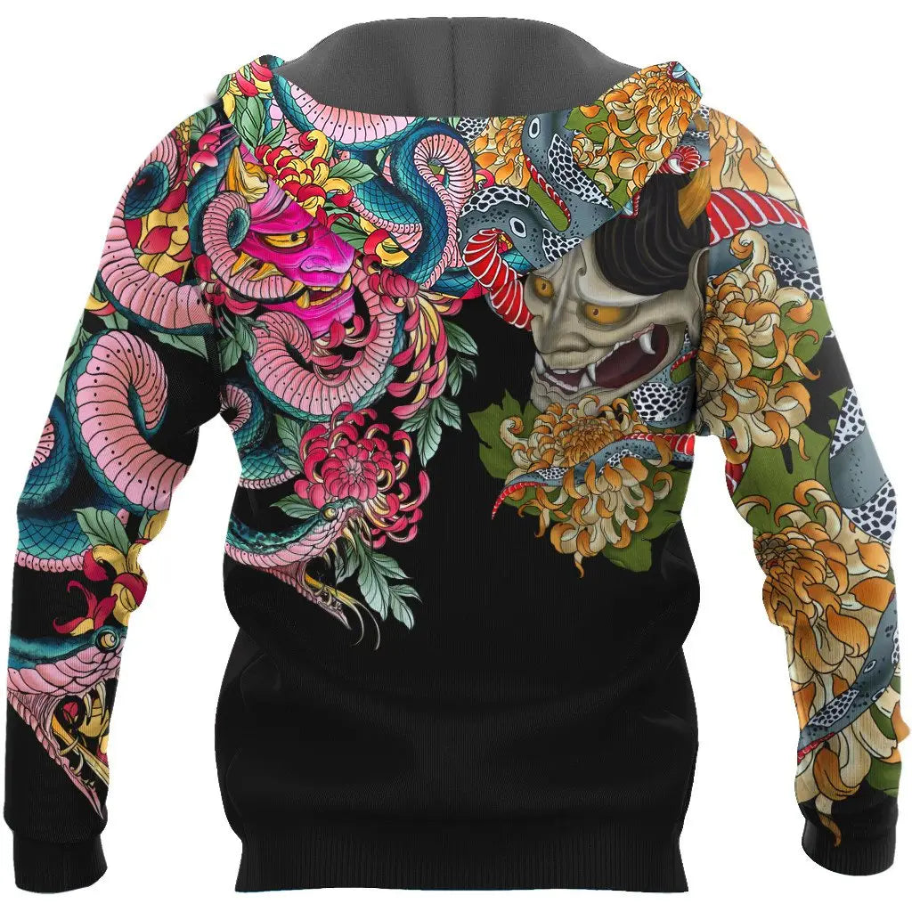 Serpentine Shadows Irezumi Hoodie