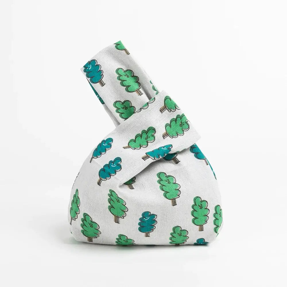 Tree Pattern Knot Bag