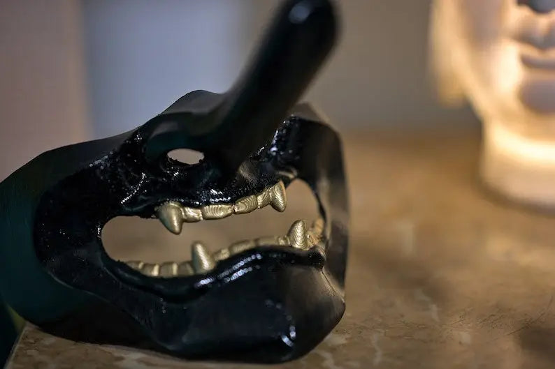 Black Tengu Yokai Mask