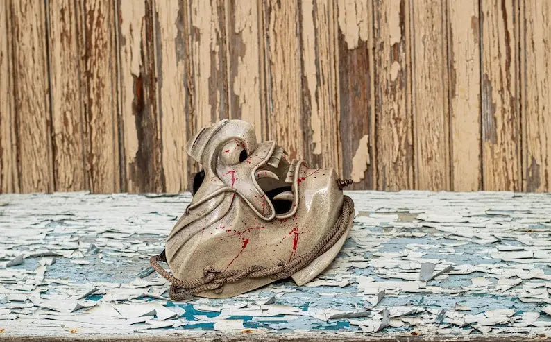 Blood Ghost of Tsushima Samurai Oni Mask