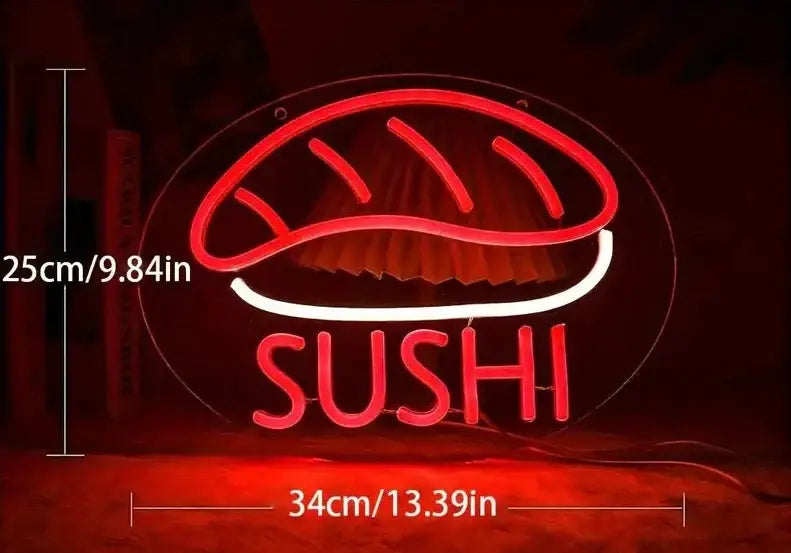 Sushi Red Neon Sign