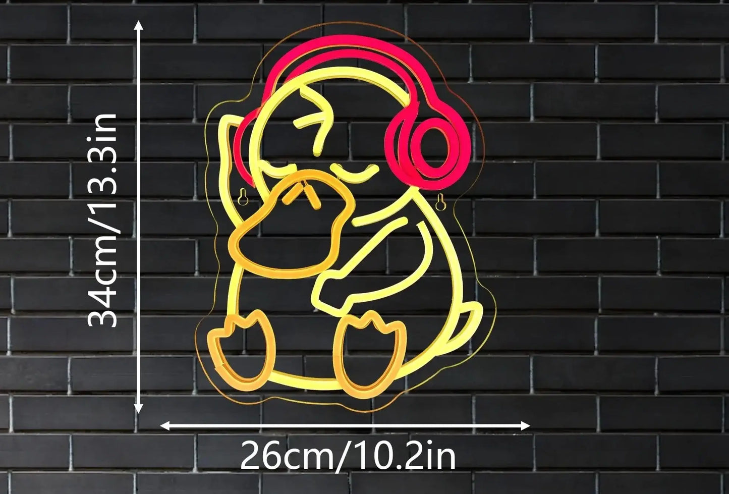 DJ Psyduck Neon Sign