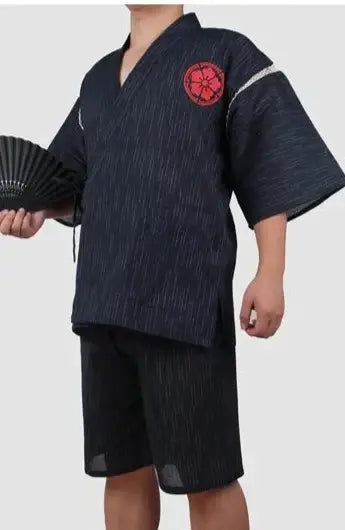 Traditional Blue Sakura Koi Fish Jinbei