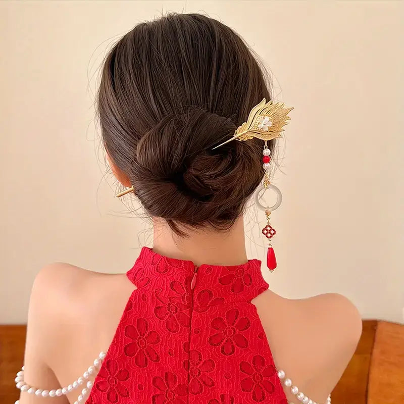 Phoenix Feather Kanzashi