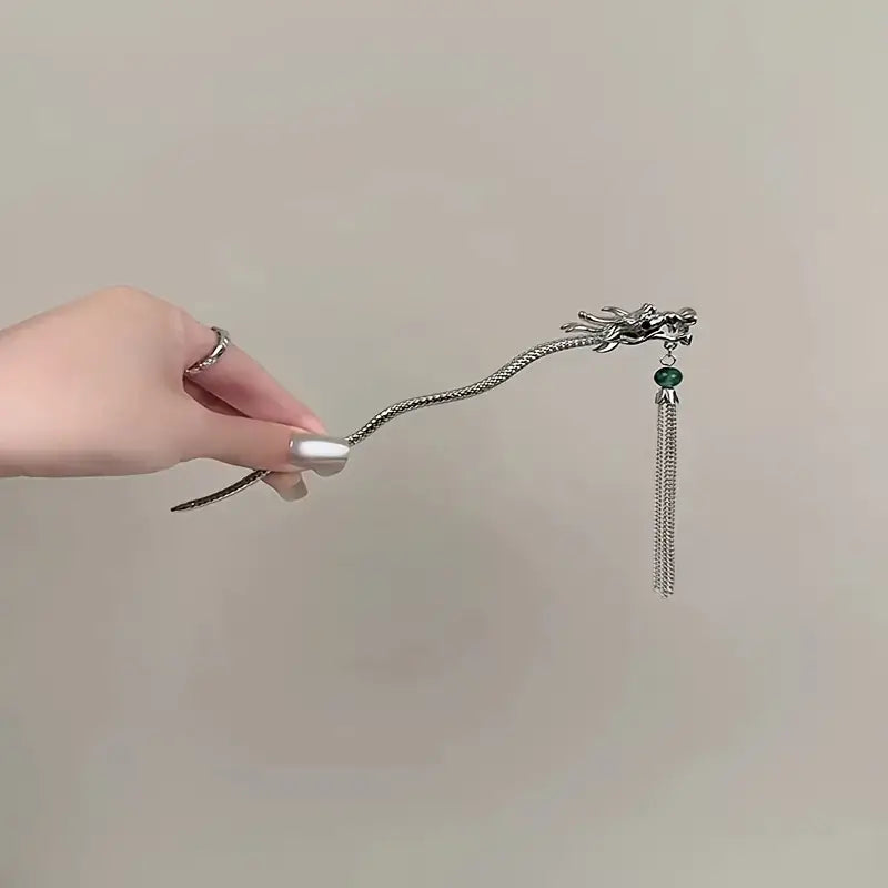 Jade Dragon Kanzashi