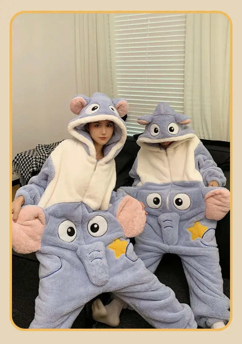 Cute Elephant Kigurumi Onesie