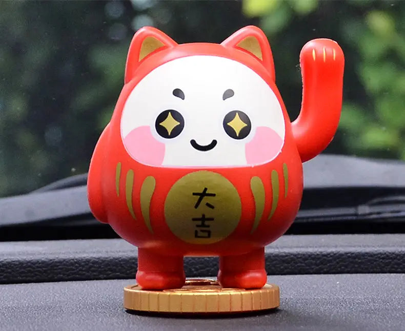 Daruma Waving Lucky Cat