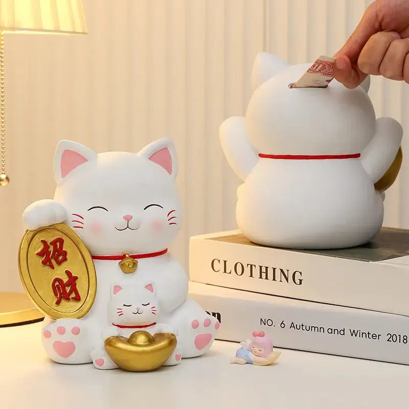 White Neko Baby Lucky Cat
