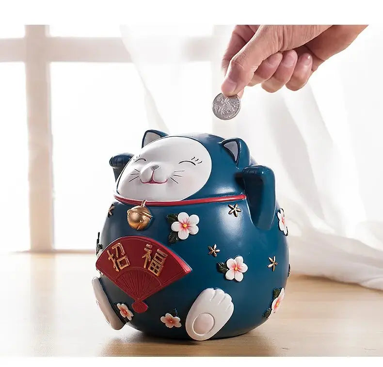 Blue Neko Ball Lucky Cat