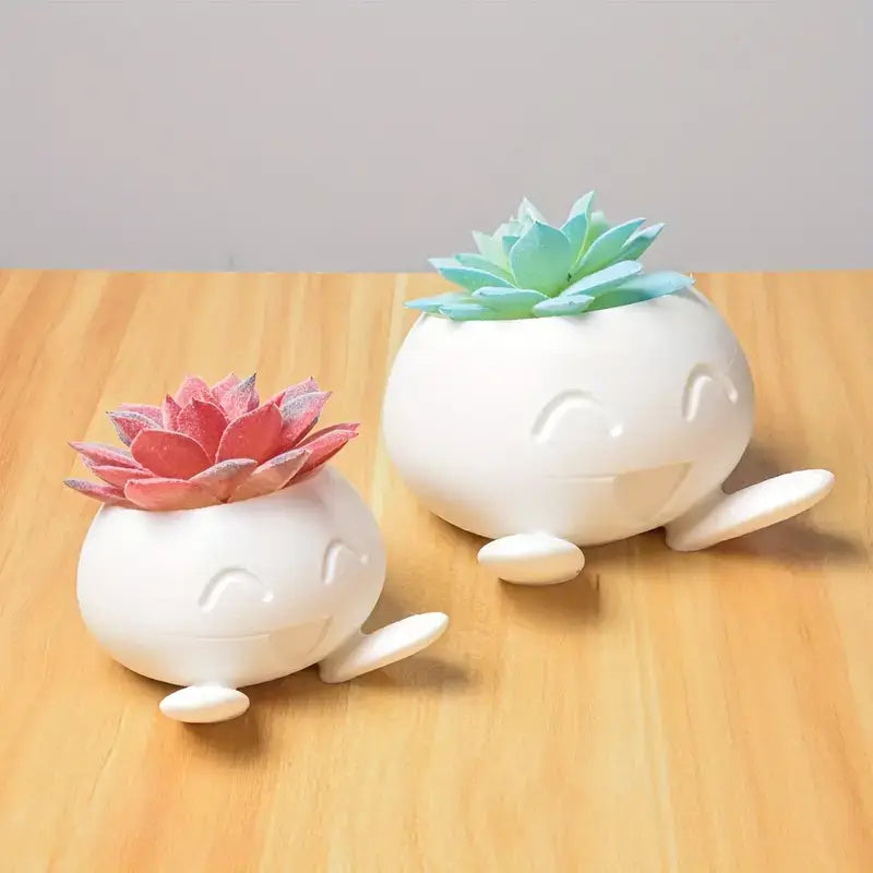 oddish succulent planter White Oddish Succulent Plant Pot β πΉ JAPAN BOX