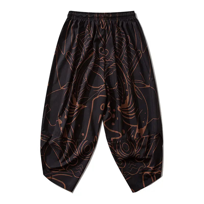 Samurai Gold Kanji Pants