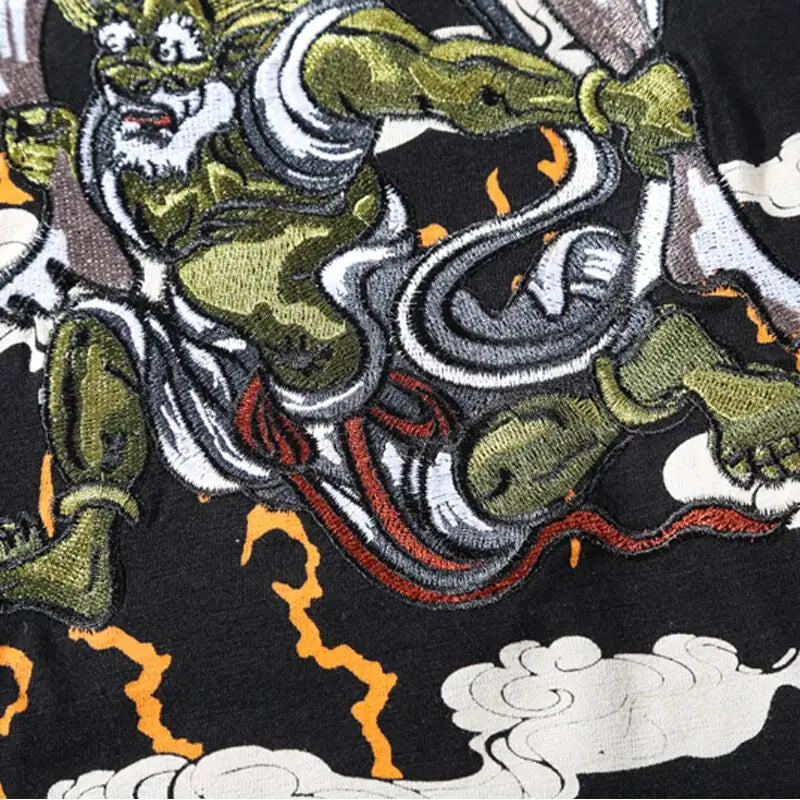 Kami Storm Spirits Embroidery T-Shirt