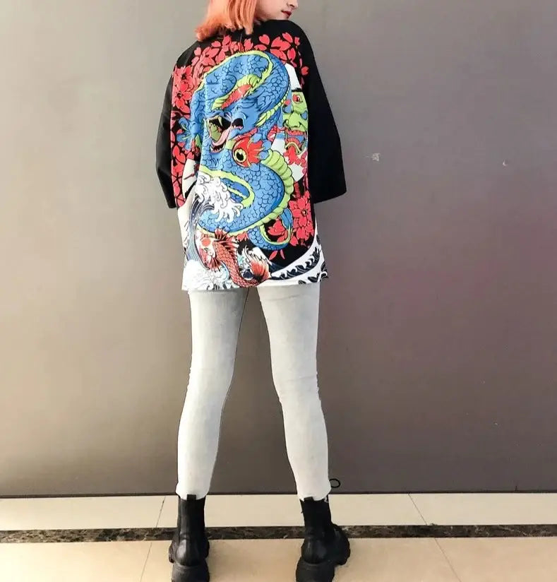 Blue Dragon Women’s Kimono Jacket