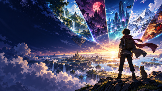 Anime-inspired adventurer looks toward a sunrise and story worlds for 2027 releases