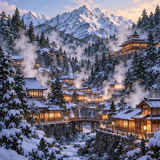 Yugakure, the Hidden Hot Water Village among misty mountain springs