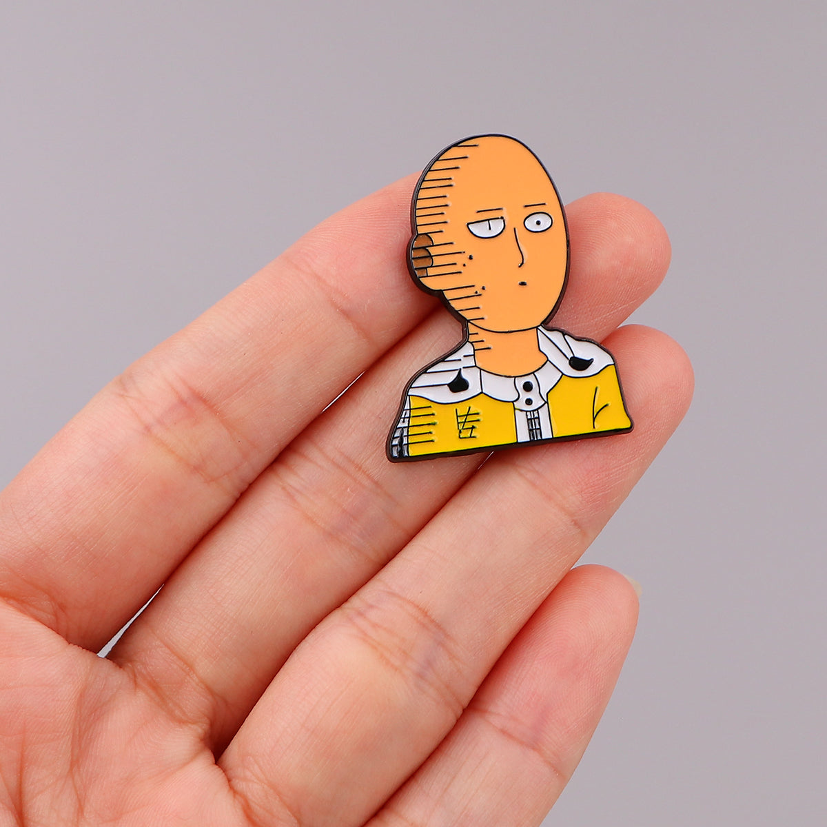 Retro Saitama Anime Pin