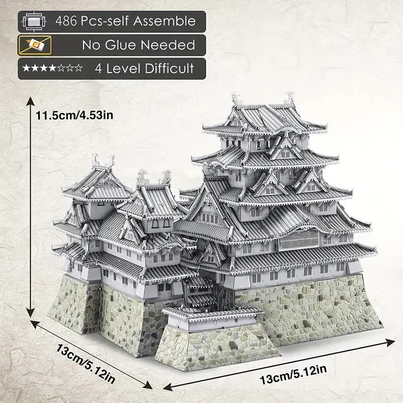 Himeji Castle 3D Metal Puzzle