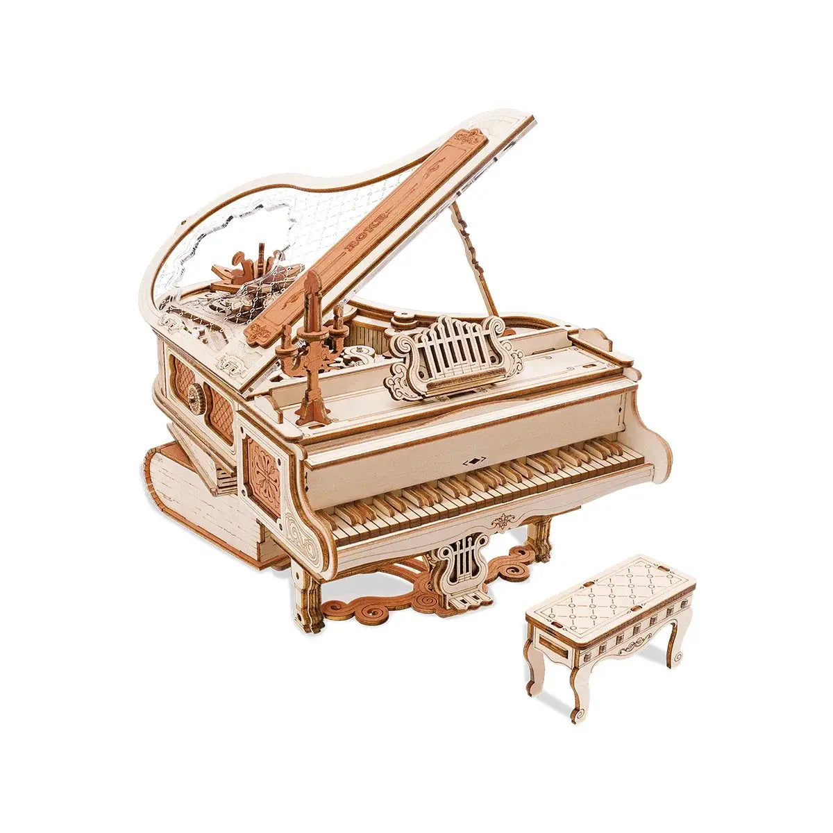 Lotus Piano 3D Wooden Puzzle