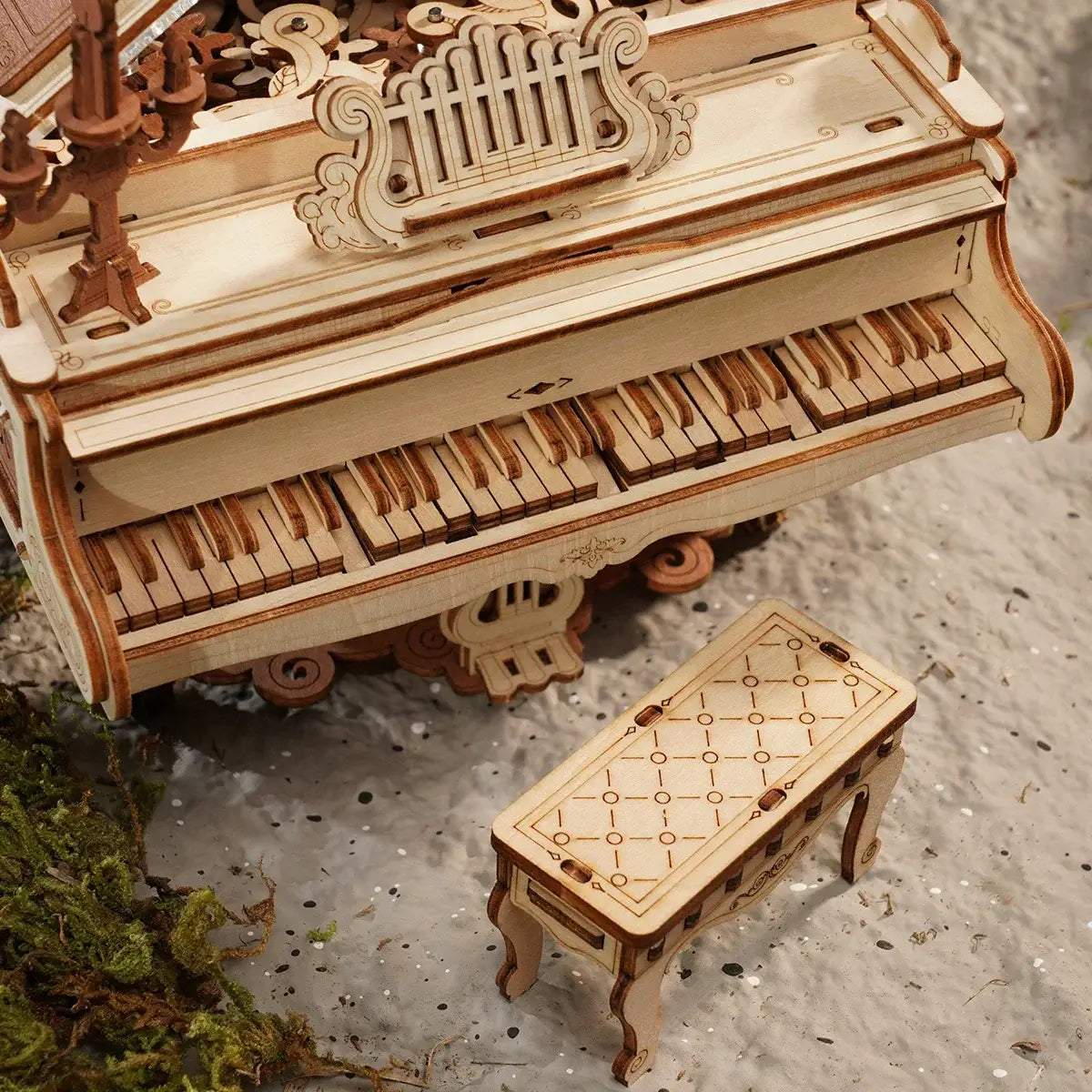 Lotus Piano 3D Wooden Puzzle