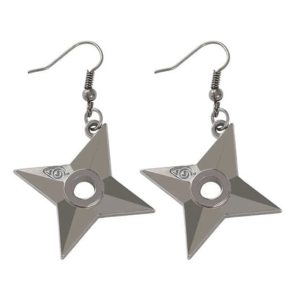 Shuriken Ninja Earrings