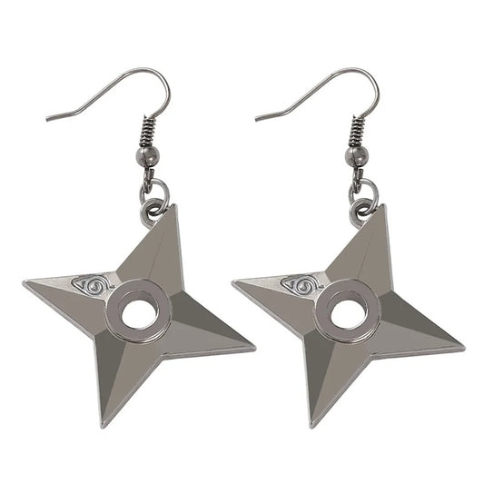 Shuriken Ninja Earrings