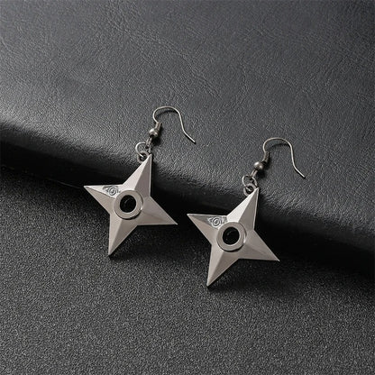 Shuriken Ninja Earrings