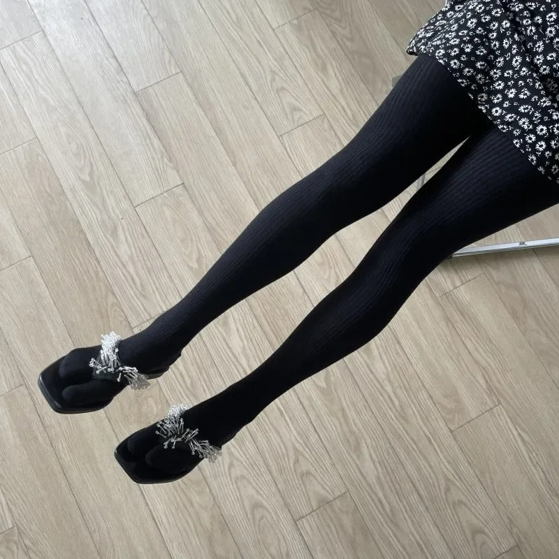 Black Tabi Socks Tights